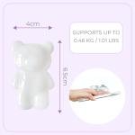 GRIPONG Fun 3D Gummy Bear Phone Grip - Expandable Collapsible Stand for Smartphones & Tablets - Bear Design, Secure Grip, Easy Attachment, and Removable (Matt Pink)