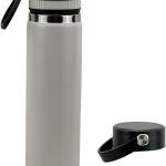 Oat 24oz Triple-Walled Insulated Stainless Steel Water Bottle – Wide Mouth, Leak Proof Flask with Bonus Spout Lid – BPA-Free Thermos for Gym, Hiking, Travel, Hot & Cold Beverages