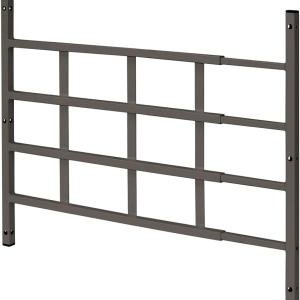 Prime-Line S 4766 Carbon Steel Fixed 4-Bar Window Grill for Home Security and Child Safety, 23-1/2 In. to 38 In., Bronze (1 Set)