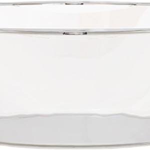 Pilipane Wash Basin Plastic Transparent Washing Basin Multifunctional Face Cleansing Washing Basin Laundry Dish Wash Basin for Home Dormitory (L)