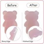 GRIPONG Fun 3D Gummy Bear Phone Grip - Expandable Collapsible Stand for Smartphones & Tablets - Bear Design, Secure Grip, Easy Attachment, and Removable (Matt Pink)