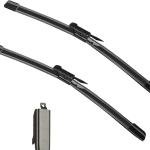 2 Factory Wiper Bles Replacement for Avalanche Silvero Suburban Sierra Yukon Escale EXT ESV SLK SLC - Original Equipment Windshield Wiper Bles Set - 22"+22" (Set of 2) Pinch Tab