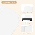 5 Pack Letter Size Laminator Carrier Sleeve 8.5 x11 Thermal Laminating Carriers Laminate Sheets Carrier Protection Thermal Laminating Pouches for Office and School Laminator Pouch Supplies