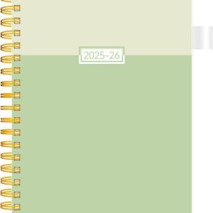 Planner 2025-2026, Acemic Planners for Teacher & Student, AIMPEAK Weekly & Monthly Calendar Planner for Women, Daily Planners run from Jul.2025 - Jun.2026, Monthly Tabs, Green, 7"x10"