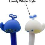 Maydahui 30 PCS Cute Whale Shape Rollerball Pen Water Spray Fish Pens Colorful Animal Pen 2 Colors Black Gel Ink for Office School Stationery Party