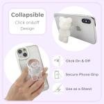 GRIPONG Fun 3D Gummy Bear Phone Grip - Expandable Collapsible Stand for Smartphones & Tablets - Bear Design, Secure Grip, Easy Attachment, and Removable (Matt Pink)