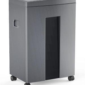 WOLVERINE 18-Sheet Shredders for Home Office Heavy Duty P-4 Security Level Crosscut Paper Shredder Paper/CD/Card Ultra Quiet Paper Shredder for Home with 6 Gallons Pullout Waste Bin SD9113(Grey ETL)