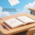 hesive Pencil Holders for Desk Set of 10 - Silicone Pen Holder with 15 PCS hesive Ps - Flexible Pencil Holder for Office Essentials Accessories and Teacher Supplies…