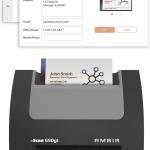 Ambir nScan 690gt-BCS High-Speed Vertical Card Scanner with AmbirScan Business Card for Windows PC One Time Purchase No Subscription Needed