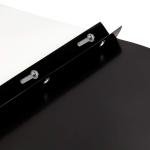 Blue Summit Supplies 25 Black Plastic Report Covers with Prongs, Black 3 Prong Clear Front Report Cover for Presentation, Document, and School Use, 0.42mm PP Plastic, Bulk 25 Pack