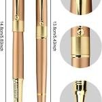 YIVONKA Ballpoint Pen Black Refill,Luxury Ballpoint Line width 0.5mm,Best Ball Pen Gift Set for Men & Women Professional Executive,Office,Nice BallPens Classy Gift Box (2 Rose Gold)