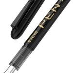 EYEYE Disposable Fountain Pens Fine Point, 4 Black 4 Blue Fountain Pens or Writing, Stainless Steel Nib, Smooth Writing for Journaling, Drafting, Sketching, Doodling & Office Supplies