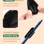 hesive Pencil Holders for Desk Set of 10 - Silicone Pen Holder with 15 PCS Upgred hesive Ps - Flexible Pencil Holder for Walls Clipboards, Office Essentials Accessories Teacher Supplies