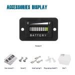 36V Battery Fuel Gauge Indicator,for Golf Cart,EZGO, Ya maha, Fork Lifts,Club Car,Floor Care Equipment LED Battery Indicator Meter Gauge