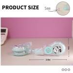Cute Gourd-Shaped White Correction Tape, 39.37ft Each, 6-Count Pack, Easy to use, Dry Instantly, Clean and Tear-Resistant Tape Office or School Supplies, Pink Purple Cyan