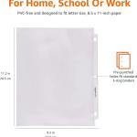 Basics Polypropylene (PP) Sheet Protector, Non-Glare, 200 Pack, Clear
