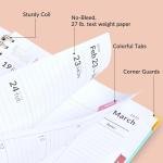 Forvencer 2026 Planner, Weekly and Monthly Calendar Planner for Women, Jan 2026 - Dec 2026, 8.5" x 11", Hardcover Planning Agenda book with Monthly Tabs, Spiral Bound, Inner Pocket, Cute Journal Organ