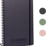 Undated Monthly Planner 2025-2026 - 18 Month Monthly Calendar Planner Book for School Office and Home - Hardcover Blank Planners for Goals Tasks and Dates - B5(6.9" x 9.8") Black