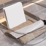 Pilipane Wash Basin Plastic Transparent Washing Basin Multifunctional Face Cleansing Washing Basin Laundry Dish Wash Basin for Home Dormitory (L)