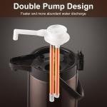PARACITY Upgred Airpot Coffee Carafe with Double Pump, Stainless Steel Drink Dispenser for Hot/Cold Beverage with Lazy Susan Base, Coffee Termos Para Cafe for Hot Cocoa for Parties