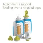 Kiinde Foodii Baby Food Storage System, Reusable Snack Spout Attachments, 2-Pack