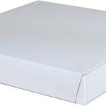 Southern Champion Tray 1450 Clay Coated Kraft Paperboard White Pizza Box, 16" Length x 16" Width x 1-7/8" Height (Case of 100)