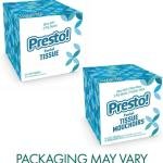 Brand - Presto! Ultra-Soft 3-Ply Premium Facial Tissues, 264 Count (4 Packs of 66), (Packaging May Vary)