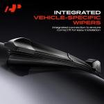 A-Premium Windshield Wiper Bles Compatible with Honda Accord 2008-2017, Crosstour 2012-2015 - 26" and 19", Hook Connector, with Wear Indicator & Towel, Left and Right - Pack of 2