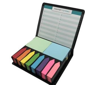 Nice Paper Cute Boxed Self-Sticky Notes, Memo P Set, 1920 Pieces Page Colorful Makers Tabs, Arrow Flag Colored Labels,12 Colors, 2 Sizes, Mini Designs Plastic Holder Box Idea for Gift