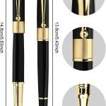 YIVONKA Ballpoint Pen Black Refill,Luxury Ballpoint Line width 0.5mm,Best Ball Pen Gift Set for Men & Women Professional Executive,Office,Nice BallPens Classy Gift Box (Black)