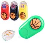 Basketball-Shaped White Correction Tape, 39.37ft Each, 4-Count Pack, Easy to use, Dry Instantly, Clean and Tear-Resistant Tape Office or School Supplies, Red, Yellow, Green, Black