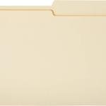 Basics File Folders, 1/2 Tab, 36-Pack, Letter (8.5Lx11W inches), Manila