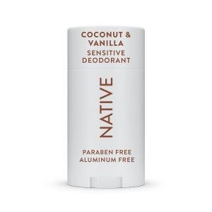 Native Sensitive Deodorant Contains Naturally Derived Ingredients, 72 Hour Odor Control | Deodorant for Women & Men, Aluminum Free with Baking Soda, Coconut Oil and Shea Butter, Coconut & Vanilla