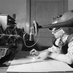 Train Dispatcher 1943 Na Railro Dispatcher In The General Office In Amarillo Texas Working The Atchison Topeka And Santa Fe Line Photographed By Jack Delano March 1943 Poster Print by (24 x 36)