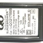 Square D by Schneider Electric QO2175SB QO SurgeBreaker, Surge Protection Device, 25kA, 120/240V, 1-Phase, 3-Wire