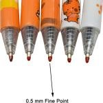Maydahui 12 PCS Little Tiger Gel Pen Cute Cartoon Animal Pens Retractable Priting Pen Black Ink for Boys Office School Party