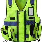 HYCOPROT Reflective Safety Security Vest, High Visibility Mesh justable