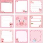 Pig Sticky Notes Gifts - 9 Pack Cute Piggy Noteps 3x3 Inches for Students Coworkers, Pig Gifts for Women Men, Animal Themed Memo Ps School Office Supplies (450 Sheets)