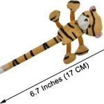 Maydahui 24 PCS Plush Animal Ballpoint Pen Cute Cartoon Fluffy Pens Bear Rabbit Duck Pig Dog Frog Style Blue Ink for School Party Supply