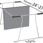 Officemate Universal Hanging File Frame, Letter and Legal Size, Rails 24 to 27, Steel, 1 Set (91966)