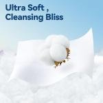 Winner Soft Face Towels, 100% USDA Biobased Facial Towels, Unscented Cotton Tissues for Sensitive Skin, OEKO-TEX Certified Face Towelettes Disposable, Makeup Remover Dry Wipes, 600 Ct, Pack of 6