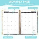2025-2026 Planner - Weekly and Monthly Planner Calendar Monthly Planner Daily Planner Agendas, July 2025- June 2026, Spiral Bound, Office Home School Supplies for Women & Men, A5 (6.3" x 8.5") Trans