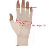 Bienvenu Mens Summer UV Protection Half Finger Outdoor Hiking Driving Cycling Riding Cotton Breathable Sunblock Gloves