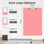 11 x 17 Extra Large Clipboard 2 Pack, Pink Vertical and Landscape Layout Drawing Boards for Sketching,Watercolors, Size 11.5 x 17, Drafting & Art Supply