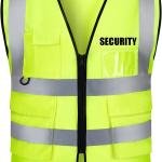 Reflective Vest Class 2 Safety Vests ANSI with Pockets Zipper High Visibility Construction Uniform