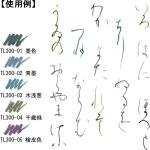 Akashiya Fude Brush Pen Sai Thin Line, Charcoal Gray (TL300-01)