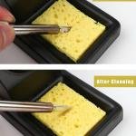20Pcs Soldering Sponge 50x35mm Square, Replacement Solder Welding Iron Cleaning Ps Sponge (Thickened)