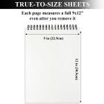 9" x 12" Sketch Book, Top Spiral Sketchbook, 100 Sheets Sketch P, (68 lb/100 GSM) Drawing Paper P, Drawing P for Kids, Artist Sketchbook for Drawing, Illustration & Art Supplies.