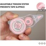 Cute Gourd-Shaped White Correction Tape, 39.37ft Each, 6-Count Pack, Easy to use, Dry Instantly, Clean and Tear-Resistant Tape Office or School Supplies, Pink Purple Cyan