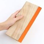 Caydo 2 Pieces 2 Sizes Screen Printing Squeegee, 75 Durometer Wooden Ink Scraper for Screen Printing, 9.4 and 5.9 inch